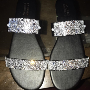 bedazzled sandals