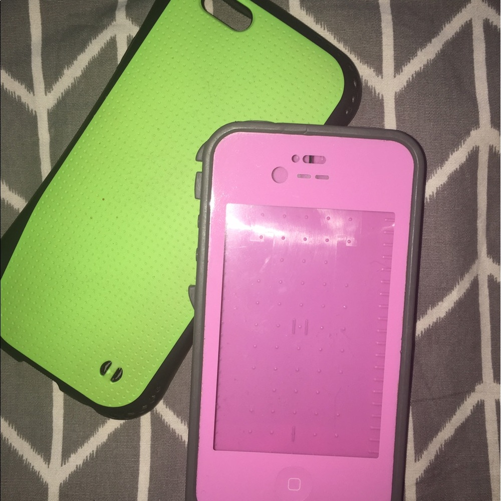 iPhone Cases..6s Summer Lime/5s Pink Outter