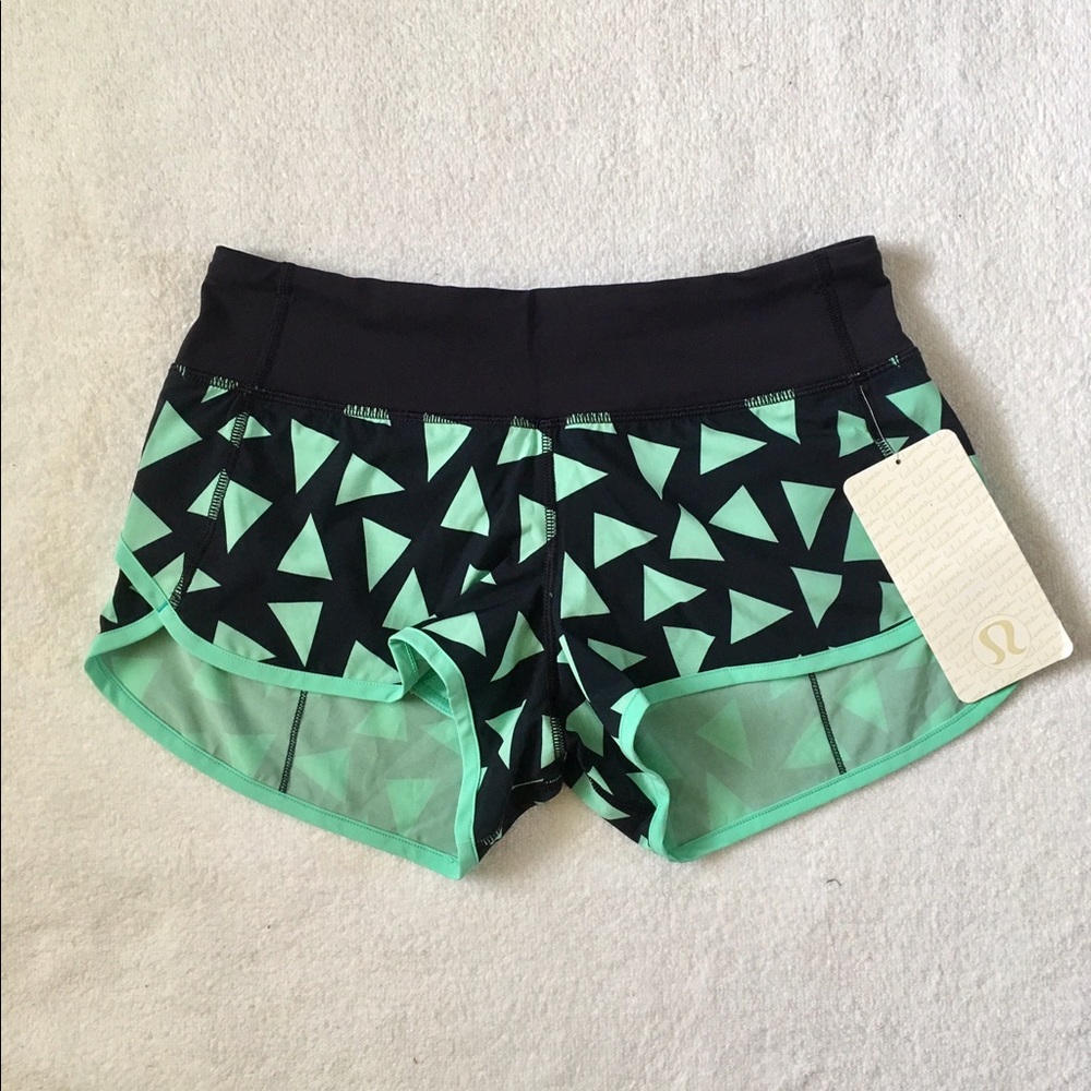 NWT Lululemon Menthol Navy Nachos Speed Shorts 4 - Picture 1 of 8
