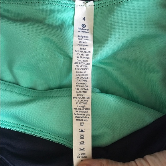 NWT Lululemon Menthol Navy Nachos Speed Shorts 4 - Picture 5 of 8