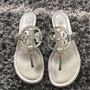 Tory Birch Miller Spark Gold Sandals