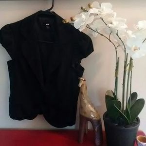 BCX Short Sleeve Blazer Jacket Top