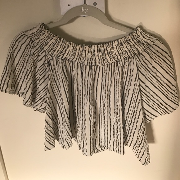 🕶 UO 🕶 Kimchi Blue Off-Shoulder Top - Picture 3 of 4