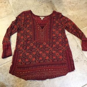 Lucky Brand 3/4 sleeve top