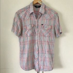 Salt valley button down t shirt
