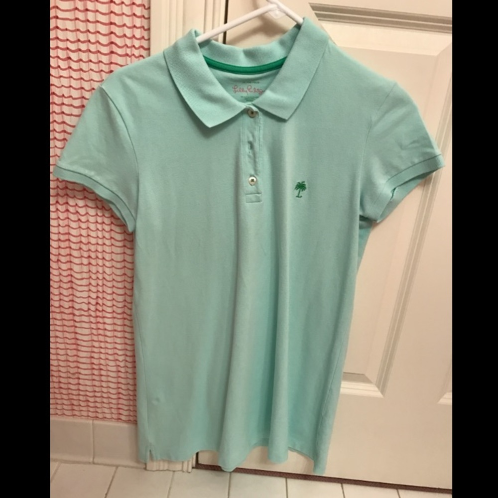 Lilly Pulitzer Teal Polo
