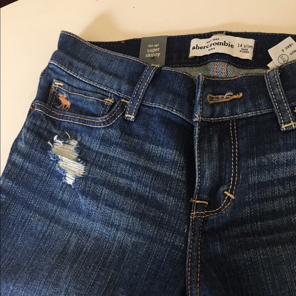 New Abercrombie Kids Super Skinny 14 Slim Jeans - Picture 6 of 7
