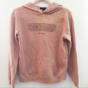 Forever 21 hoodie sweatshirt Shakespeare quote
