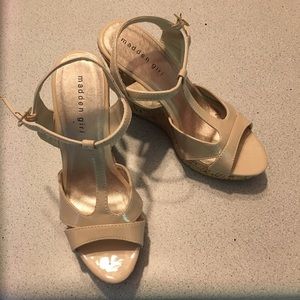 Steve Madden Girl Patent Strappy Wedges