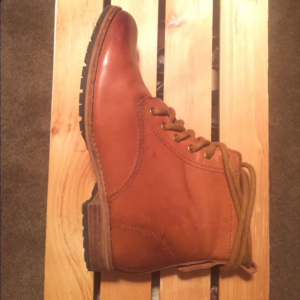 genuine leather ankle boots