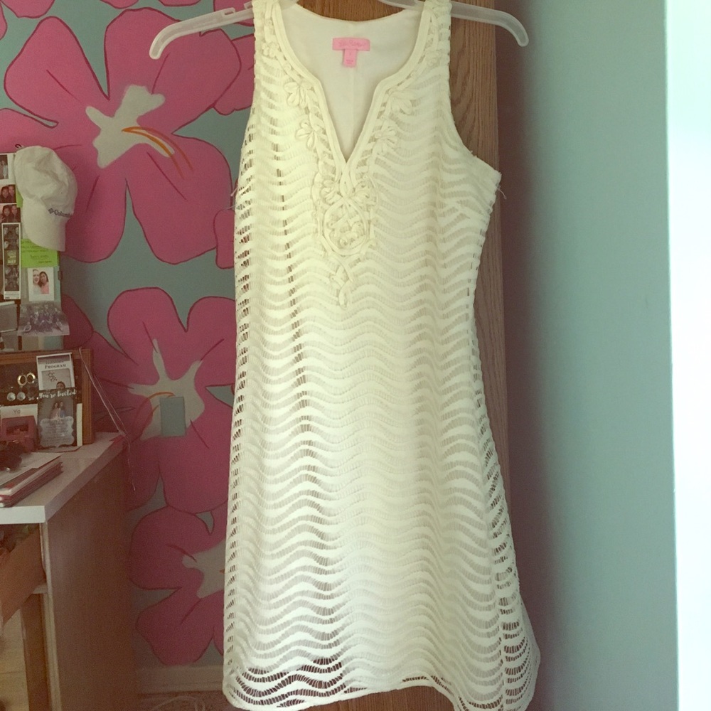 LILLY PULITZER sz small white lace dress