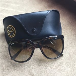 Ray-ban cats 1000 light brown tortoise