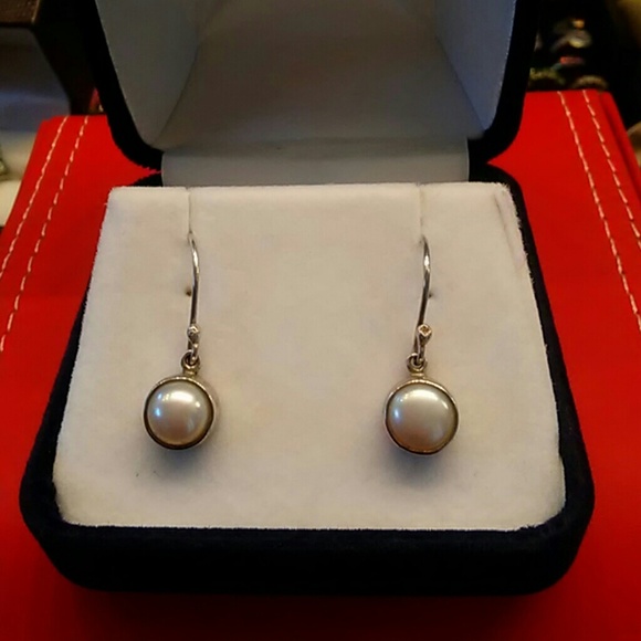 Esate Jewelry - SALE! Estate Pear Earrings 925 Sterling Silver -