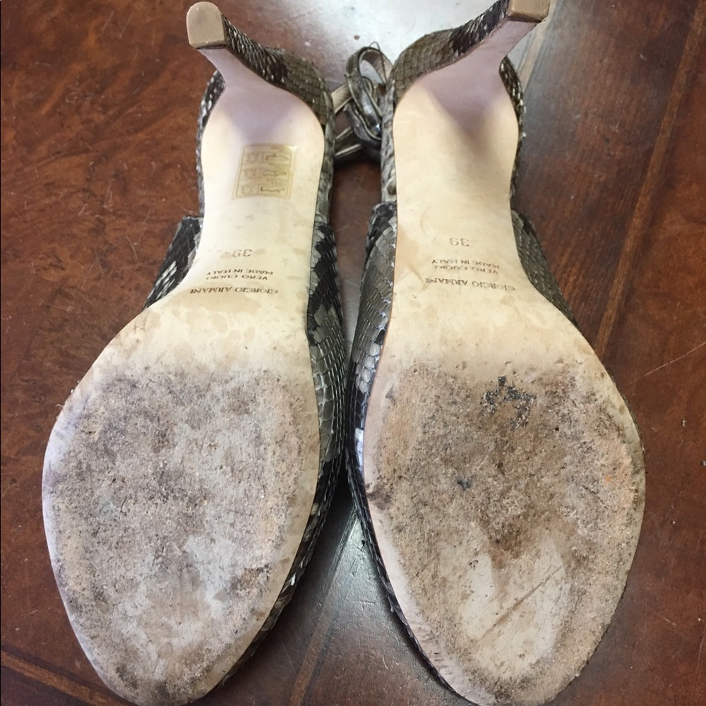 Armani Genuine Python Slingbacks - Picture 5 of 6