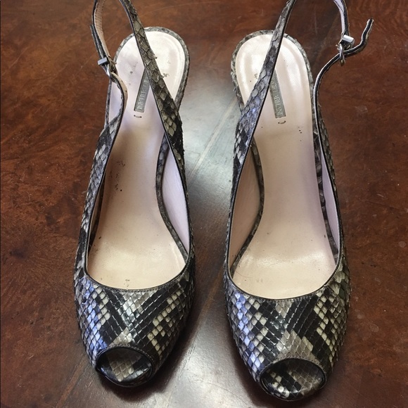 Armani Genuine Python Slingbacks - Picture 2 of 6