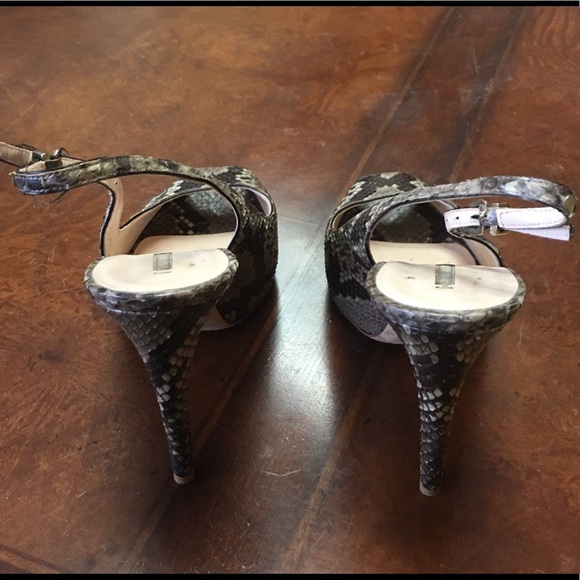 Armani Genuine Python Slingbacks - Picture 4 of 6