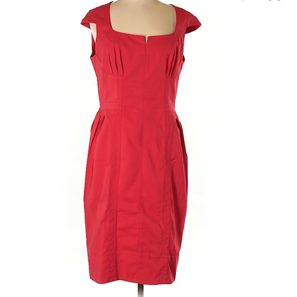Rare Byron Lars red back button up dress