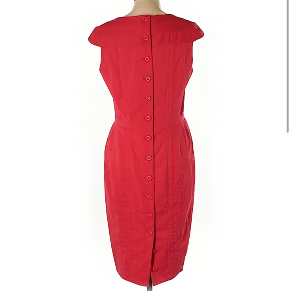 Rare Byron Lars red back button up dress - Picture 2 of 2