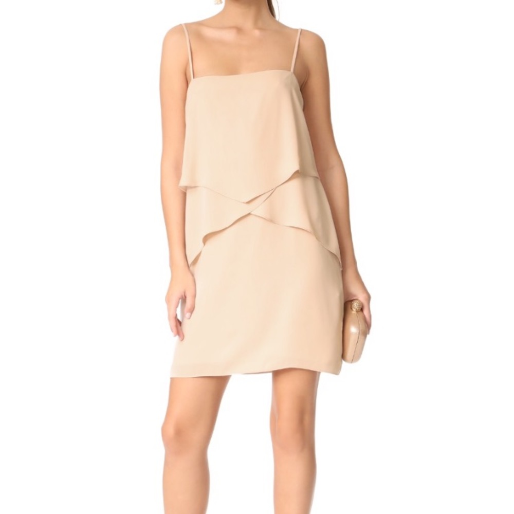 Amanda Uprichard "Sienna Dress" blush cocktail