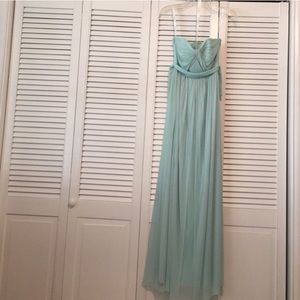 Mint green bridesmaid dress