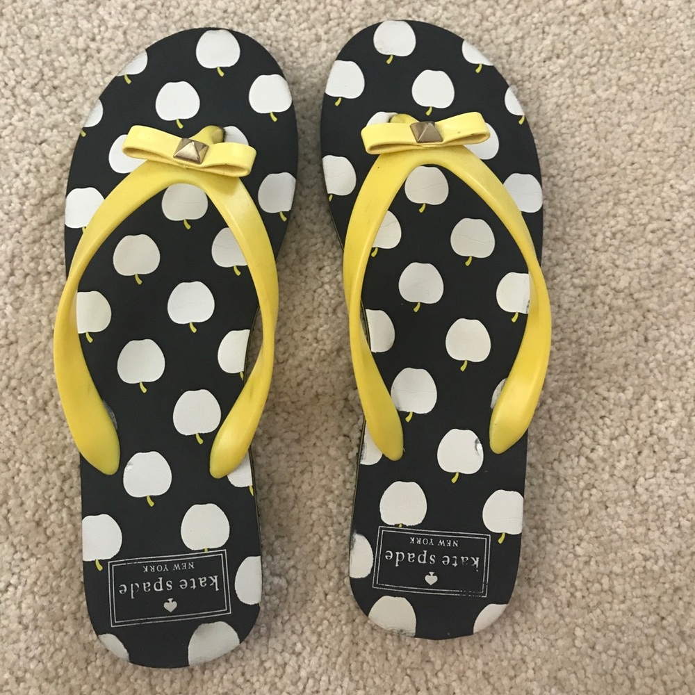 Kate Spade Apple Flip Flops