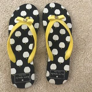 Kate Spade Apple Flip Flops