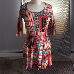 Bohemian patchwork dress