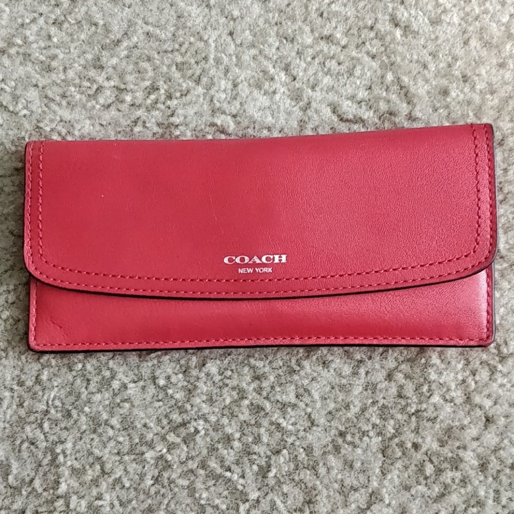 Coach  carnelian envelope wallet