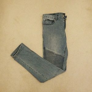 Pacsun Bullhead Moto Denim Stacked Skinny