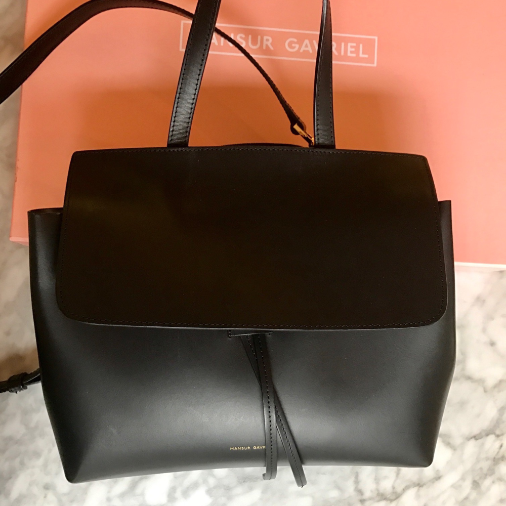Mansur Gavriel Mini Lady Bag in Black