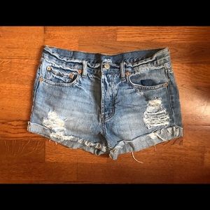 OU BDG Tomgirl Medium Wash Jean Shorts