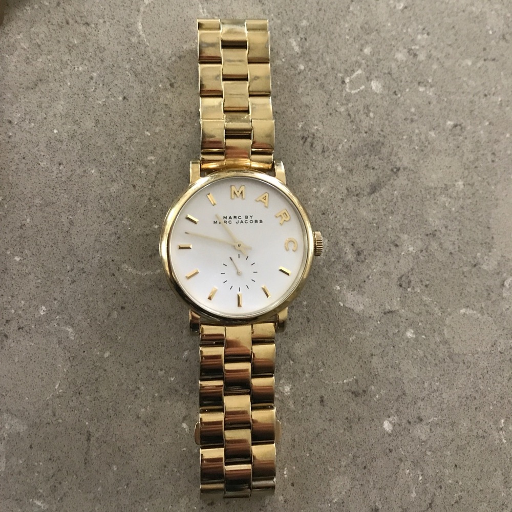 Marc by Marc Jacobs gold tone watch never worn