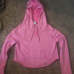Under armor pink hoodie