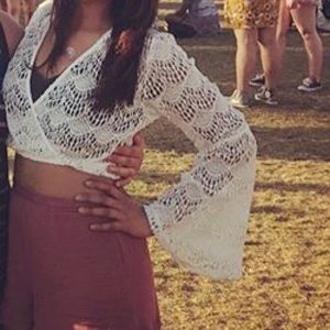 Lace crop top