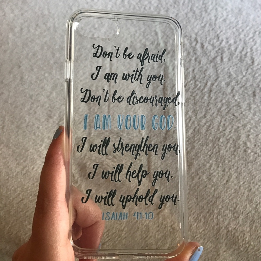 iPhone 7 case w/ Bible verse