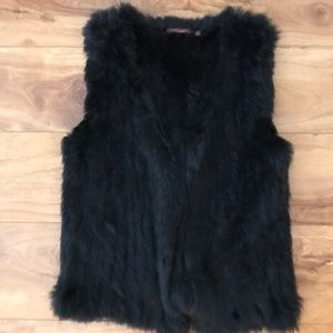 525 America Rabbit Fur Vest Small