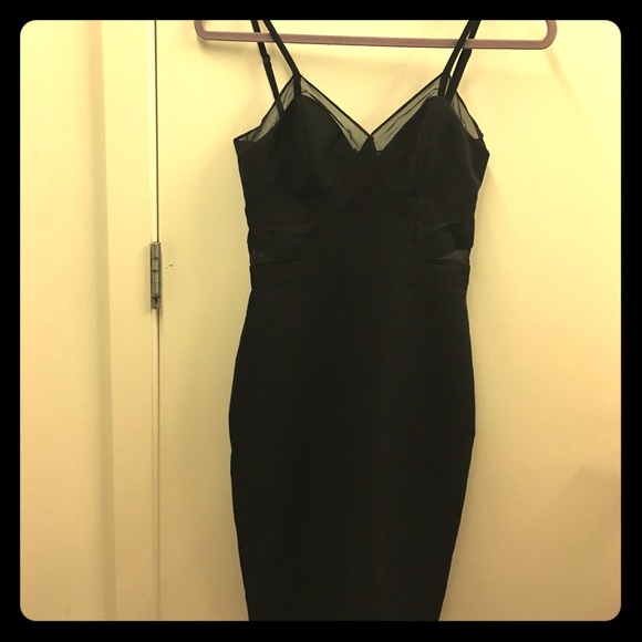 BEBE Cocktail dress with sheer cutouts - Picture 1 of 4