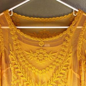 H&M Mustard Lace Dress