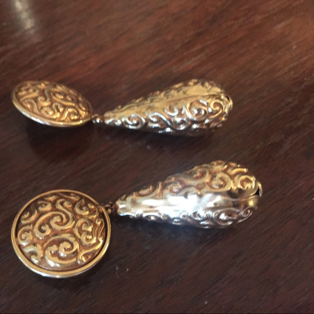 14k gold Italian made earrings - Picture 3 of 3
