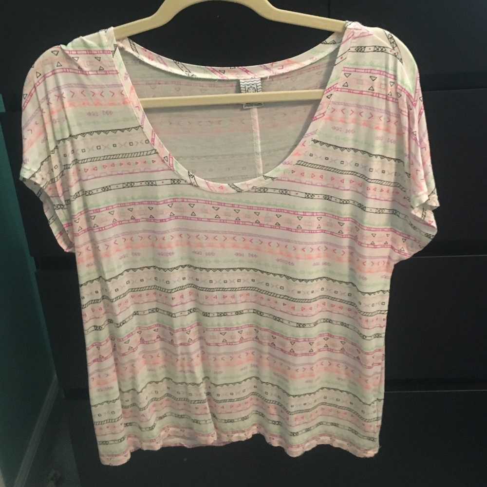 Patterned Flowy Crop Top