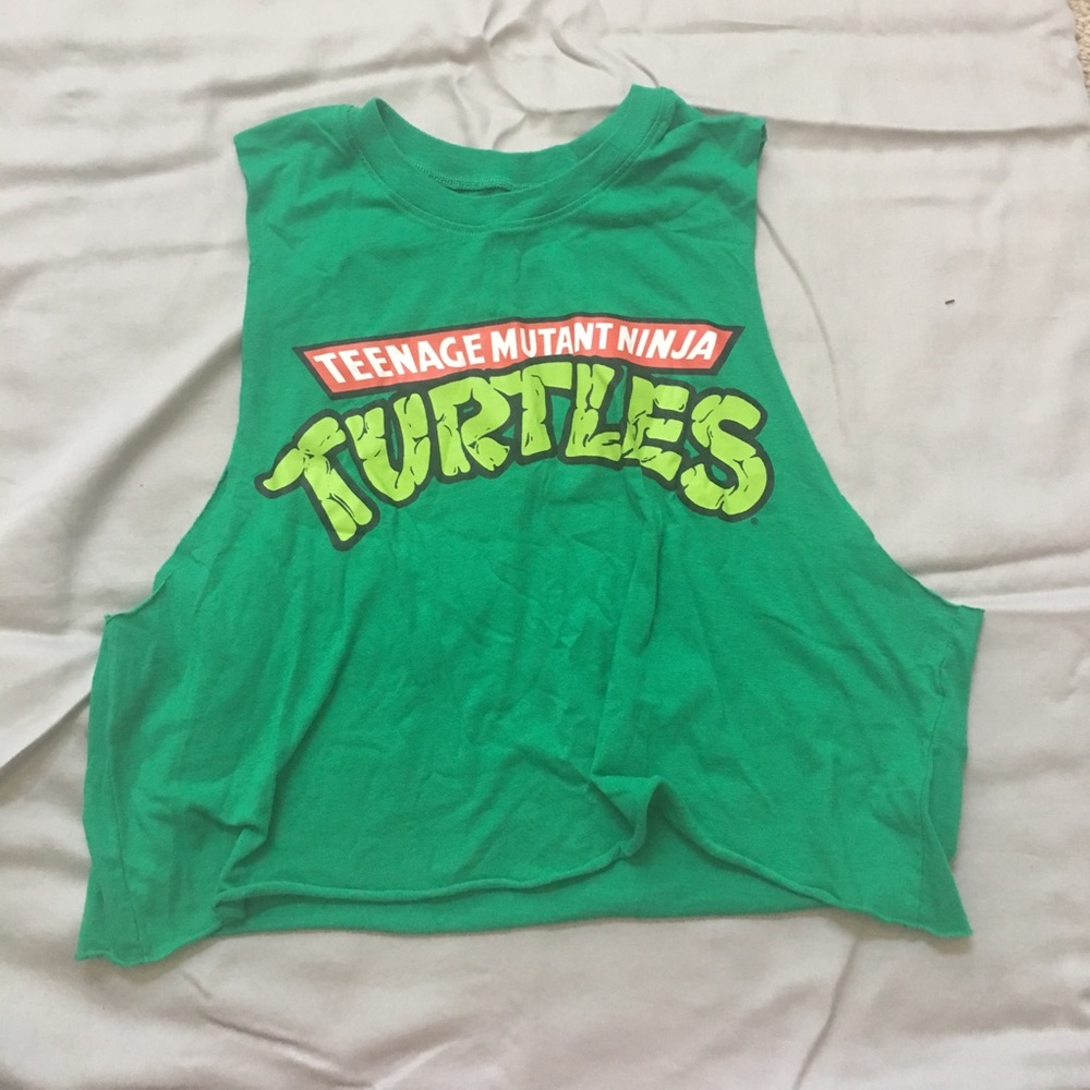 TMNT Woman's Crop Muscle T