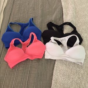 Victoria Secret Pink sports bras.
