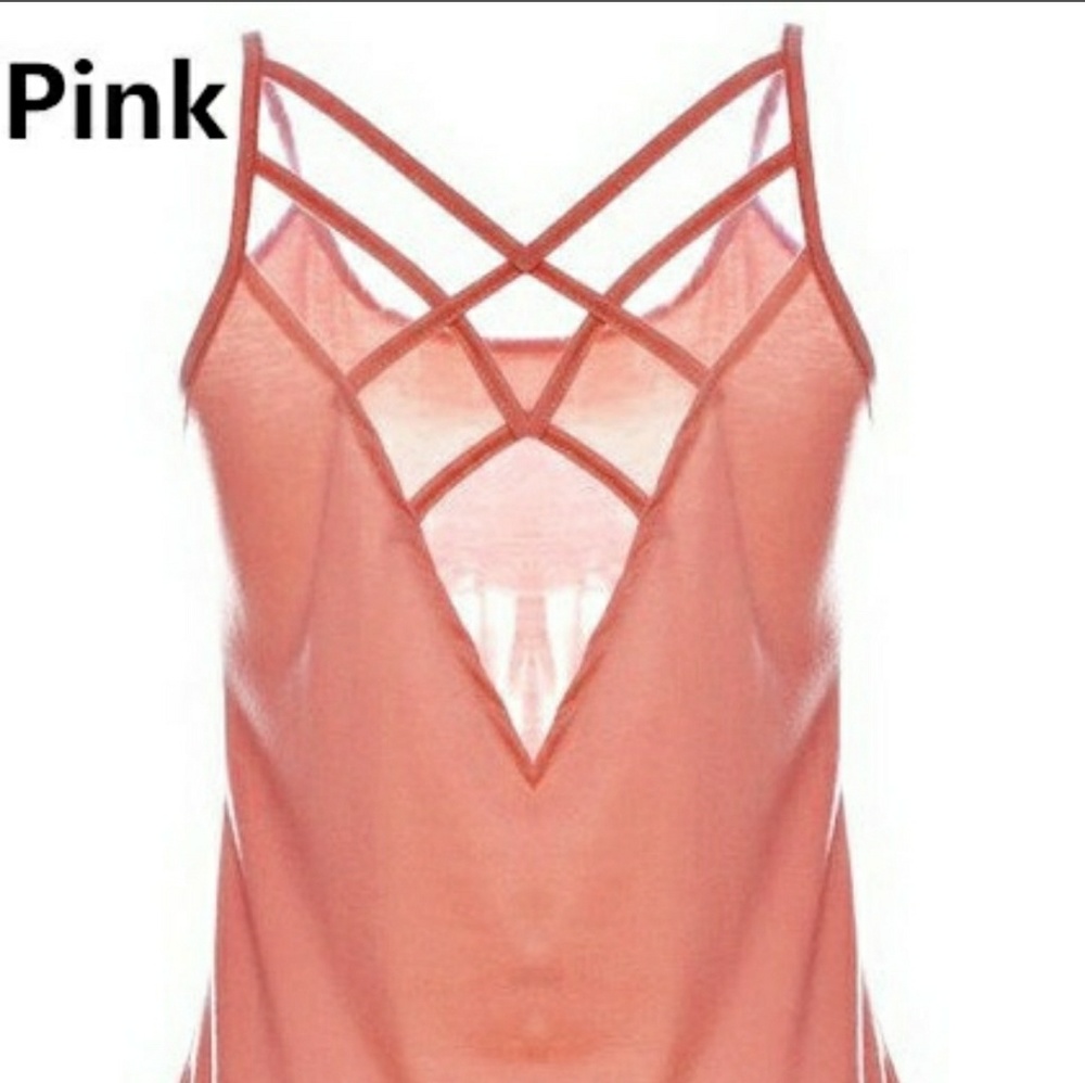 Sexy Hollowed out Spaghetti Strap Camisole Tank