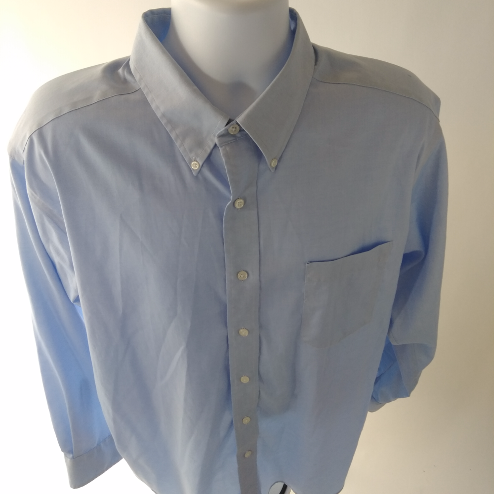 Eagle Men's Slim Fit Soild Sky Blue Shirt 18 34/35