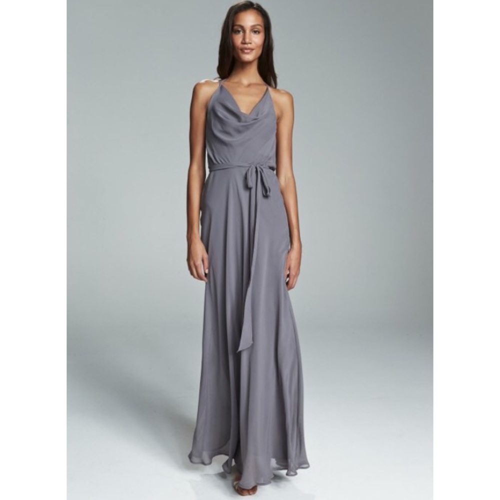Amsale Nouvelle "Alyssa" dress in Cloud Blue