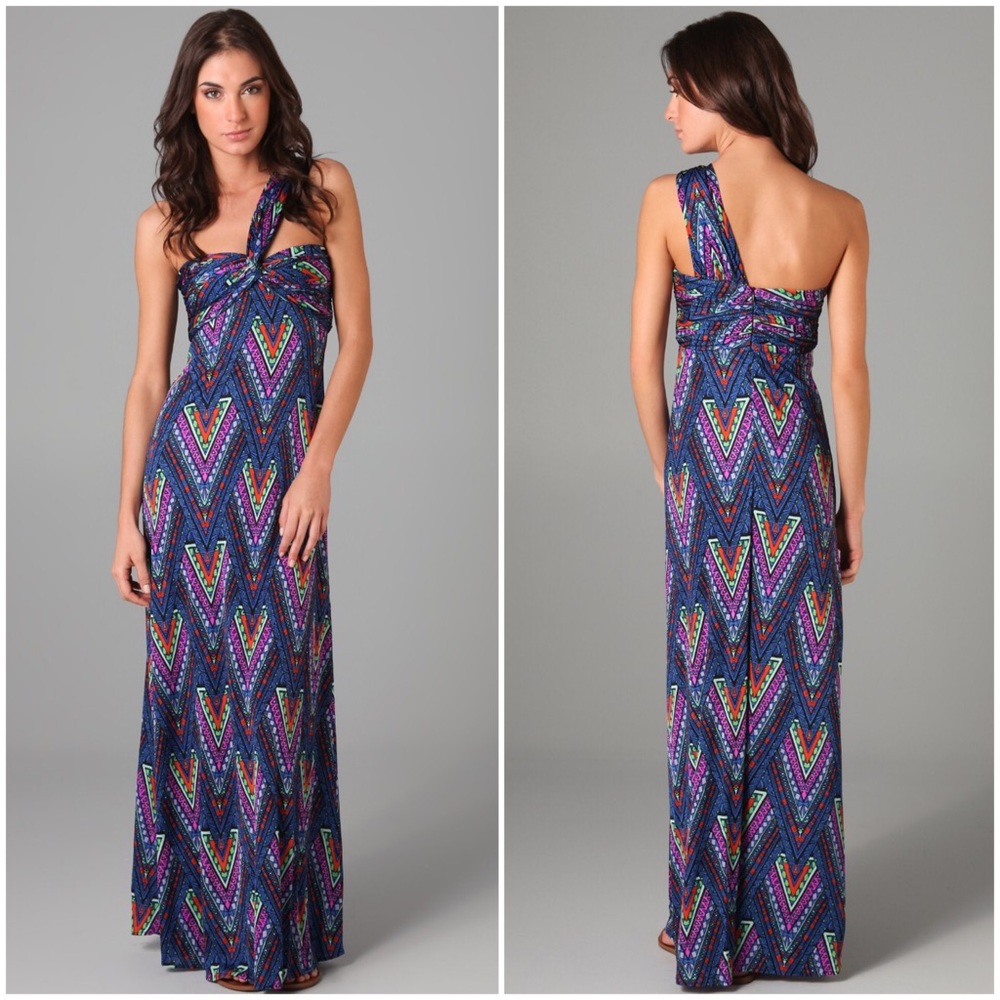 NWT Mara Hoffman Twist Front Tribal Maxi Dress