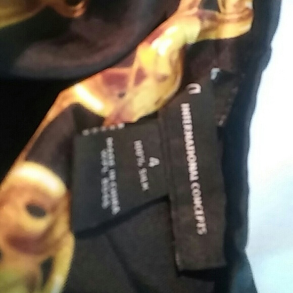 INTERNATIONAL CONCEPTS Nautical Silk Tube Top Sz 4 - Picture 4 of 4