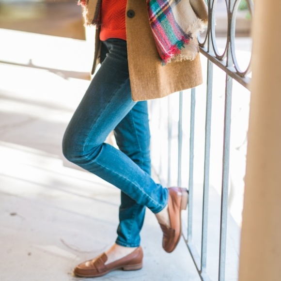 Coach Elkie Leather Loafers, Brown Flats - Picture 5 of 5