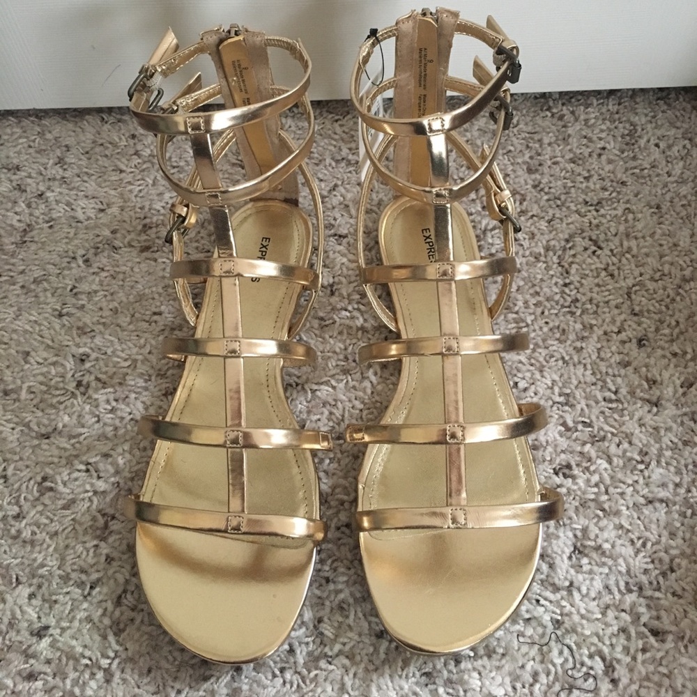 Gold sandals