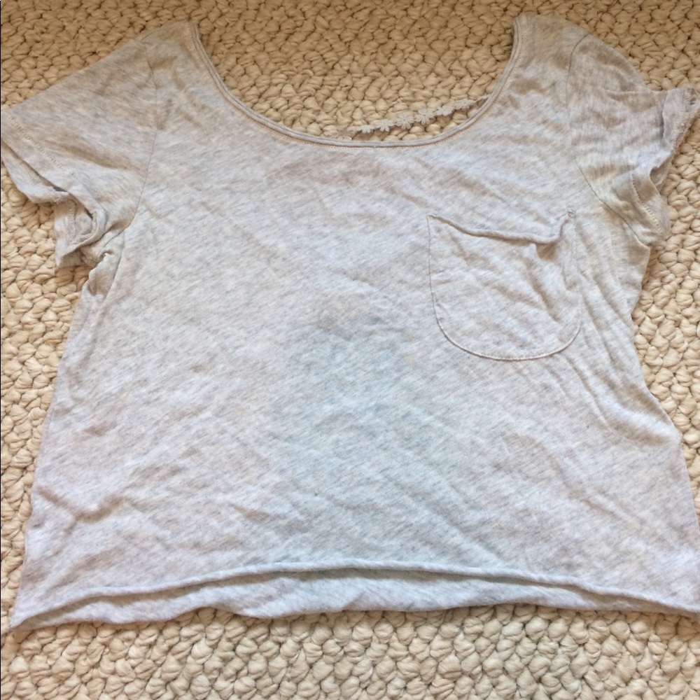 Hollister Grey Crop Top